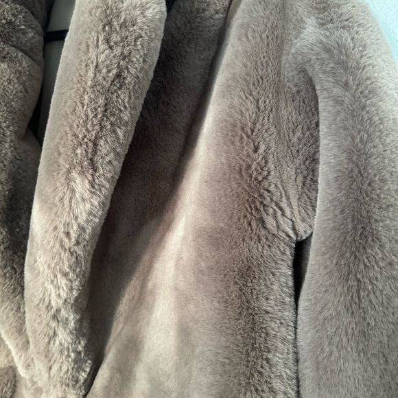 SALE!!! Zara faux fur coat brown RARE - Picture 7 of 11